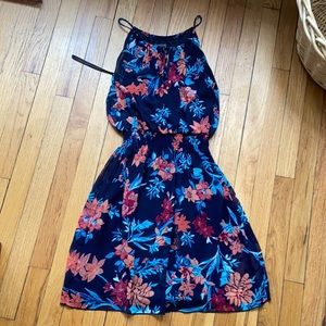 Enfocus Studio Blue and Pink Floral Summer Dress